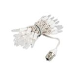 35 LED C9 Icicle Drop White Wire - Pure White