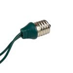 35 LED C9 Icicle Drop Green Wire - Warm White