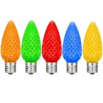 PeakPro Twinkle Multi/Assorted C9 LED Replacement Bulbs 25 Pack