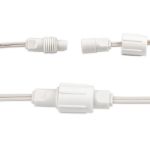 Coaxial Y Connector - White