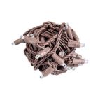 Coaxial 50 LED Old Color Warm White (19WW) 4" Spacing Brown Wire