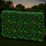 Red & Green LED Net Lights 4x6 Green Wire