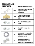 C9 Decorate Like a Pro® Kit - 100' LED Diamond Faceted Warm White White Wire w/12" Bulb Spacing