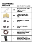 C9 Decorate Like a Pro® Kit - 250' LED Diamond Faceted Warm White Brown Wire w/12" Bulb Spacing
