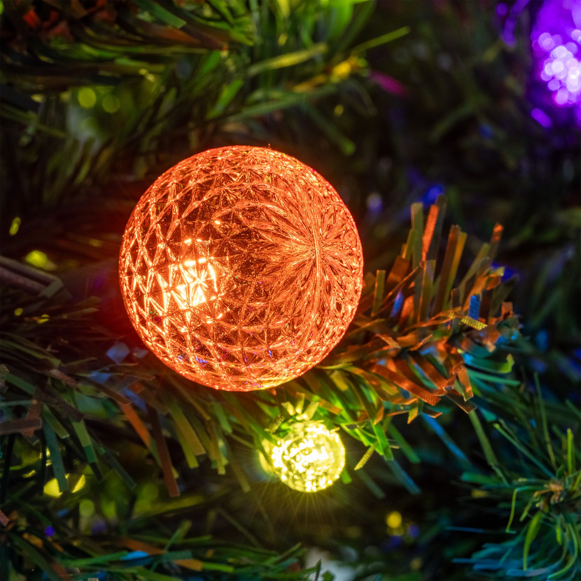 Modern Multi Color LED G50 Plastic Filament Globe Bulbs - Novelty ...