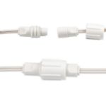 Coaxial 50 LED Old Color Warm White (19WW) 6" Spacing White Wire