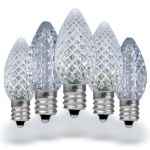 PeakPro Twinkle Pure White C7 LED Replacement Bulbs 25 Pack