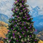 Coaxial Purple 70 LED C6 Strawberry Mini Lights Commercial Grade on Green Wire