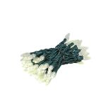 Coaxial *NEW* True Twinkle® Warm White 70 LED C6 Strawberry Mini Lights Commercial Grade on Green Wire