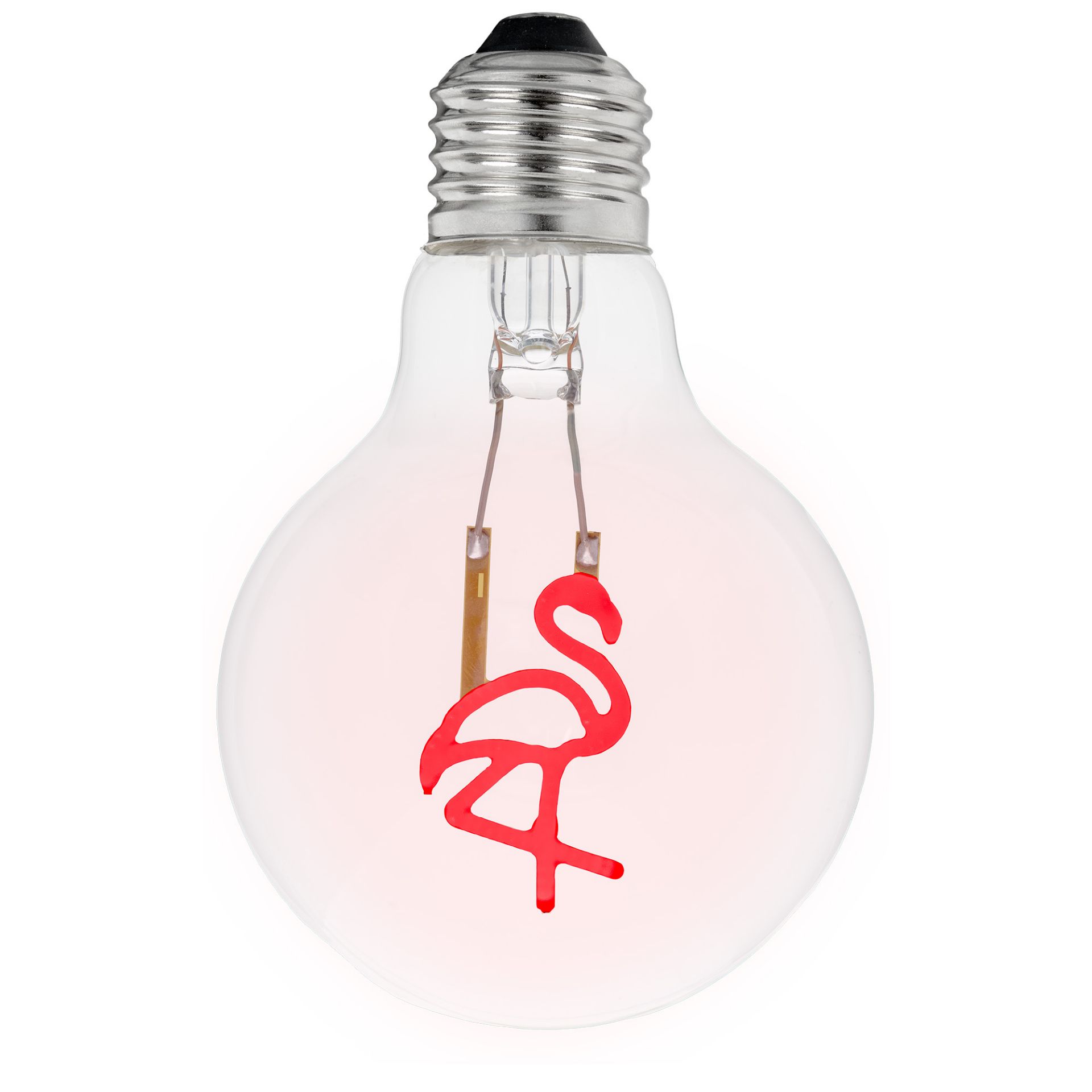 Festive Living LED Decorative Filament Bulb G80 Globe E26 Base 1W Clear Glass