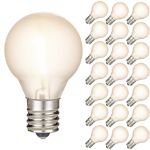 Frosted Warm White - G30 - LED Filament Plastic Globe Bulbs - 25 Pack
