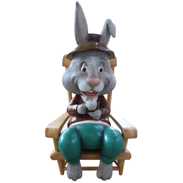 45" Grandpa Bunny in Rocking Chair