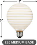 Aurora Saturn G125 LED Glass Globe Bulb