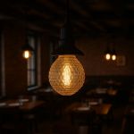 Dimpled Dawn G125 LED Glass Globe Bulb