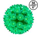 Green 50 Light Mini Starlight Sphere 6"