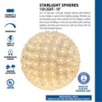 Clear 150 Light Starlight Sphere 10"