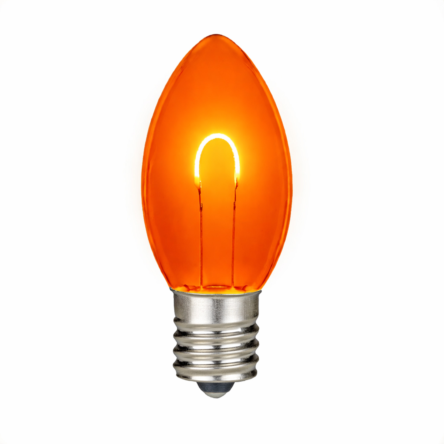 25 Pack C9 LED Outdoor Christmas Replacement Bulbs, Warm White, C9/E17 Base
