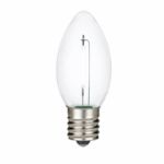 Pure White C9 LED Plastic Filament Replacement Bulbs 25 Pack 