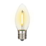 Warm White C9 LED Plastic Filament Replacement Bulbs 25 Pack 