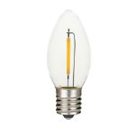 Warm White C9 LED Plastic Filament Replacement Bulbs 25 Pack 