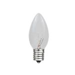 Clear Transparent C7 7 Watt Bulbs