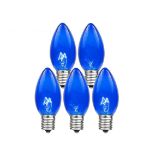 Blue Twinkle C7 7 Watt Bulbs 25 Pack