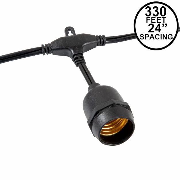 330' Suspended Black Commercial Grade Stringer (E26 Base)