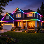 50ft Permanent Outdoor Eve Lights App Controlled RGBTW White Wire