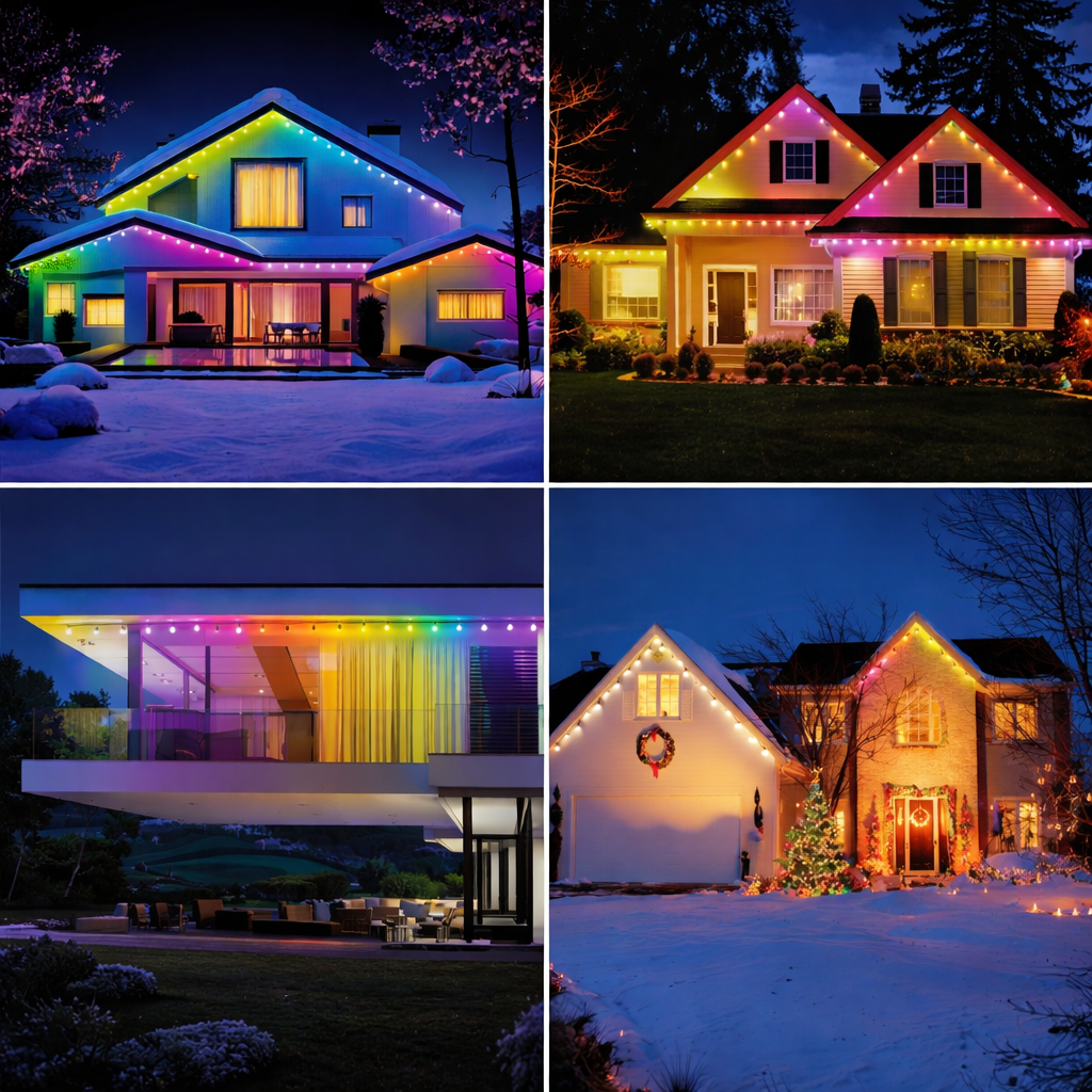 50-ft App-Controlled RGBTW Permanent Outdoor Eve Lights | Novelty ...