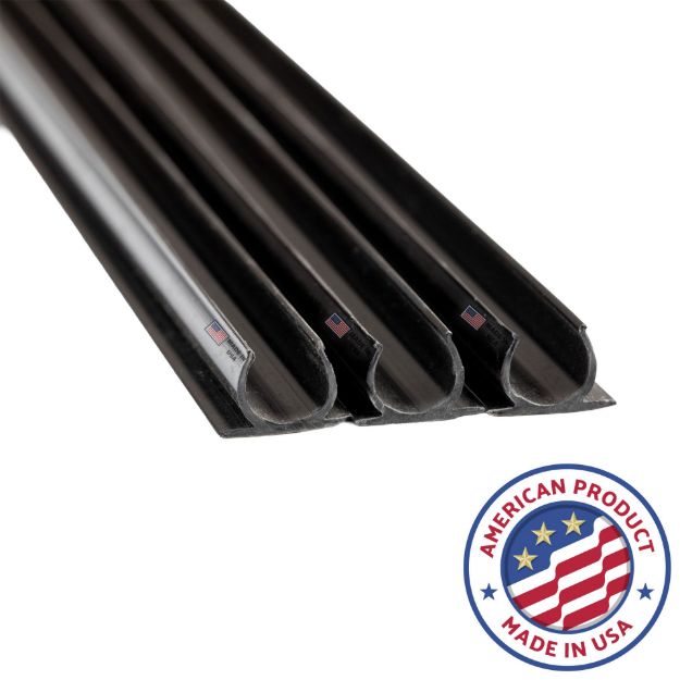 4' Rope Light Track for 3/8" Rope Lights Black