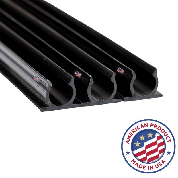 Black 3' Rope Light Track for 1/2" rope lights