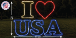 I Heart USA Silhouette Display