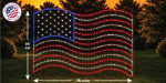 American Flag Silhouette Display