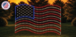 American Flag Silhouette Display