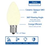 C9 - Green - Ceramic (plastic) LED Replacement Bulbs - 25 Pack