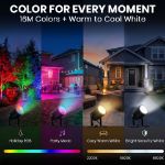 4 Light RGBWW Smart App Controlled Garden Spot Lights