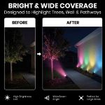 4 Light RGBWW Smart App Controlled Garden Spot Lights