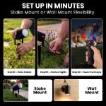 4 Light RGBWW Smart App Controlled Garden Spot Lights