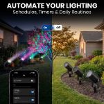 4 Light RGBWW Smart App Controlled Garden Spot Lights