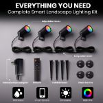 4 Light RGBWW Smart App Controlled Garden Spot Lights