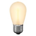 Frosted Warm White S14 LED Plastic Filament Medium Base e26 Bulbs  - 25pk