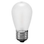Frosted Warm White S14 LED Plastic Filament Medium Base e26 Bulbs  - 25pk