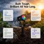 4 Light Compact RGBWW Smart App Controlled Garden Spot Lights