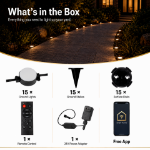 15 Light RGBWW Smart App Controlled Ground Lights