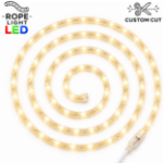 Warm White LED Custom Rope Light Kit 1/2" 2 Wire 120v