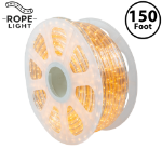 150 Ft Clear Rope Light Spool 1/2" 120 Volt