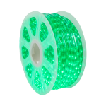 Green LED Rope Light Spool 150' 1/2" 2 Wire 120V