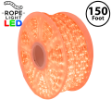 Orange LED Rope Light Spool 150' 1/2" 2 Wire 120V