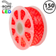 Red LED Rope Light Spool 150' 1/2" 2 Wire 120V