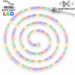 Multicolor LED Custom Mini Rope Light Kit 3/8" 2 Wire 120V